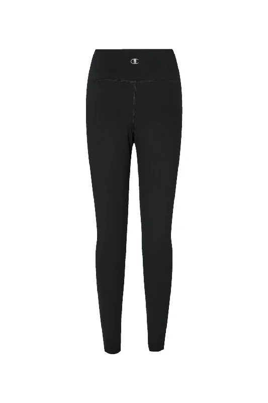 Champion Womens Sport Soft Touch Leggings w/ Pocket - Black - NEW