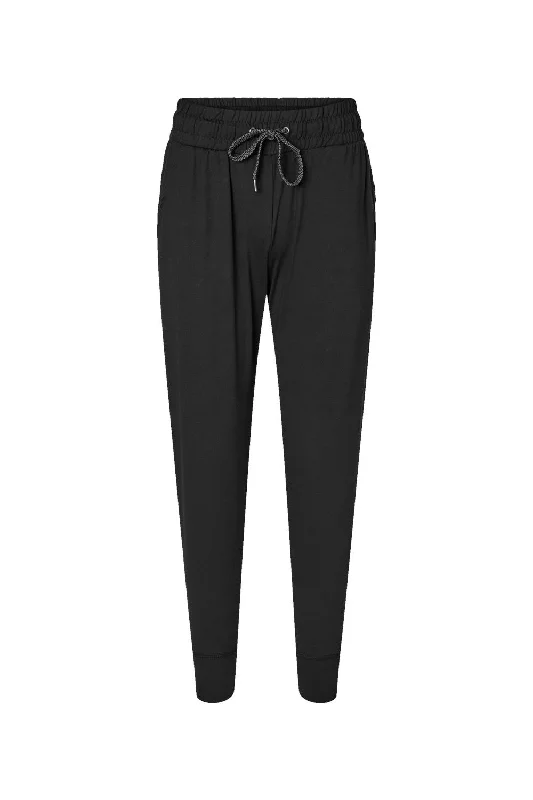 Holloway Womens Eco Revive Ventura Moisture Wicking Jogger Sweatpants w/ Pockets - Black - NEW