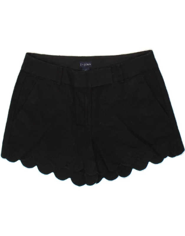 J. CREW Womens Hot Pants US 4 Small W28 Black Linen