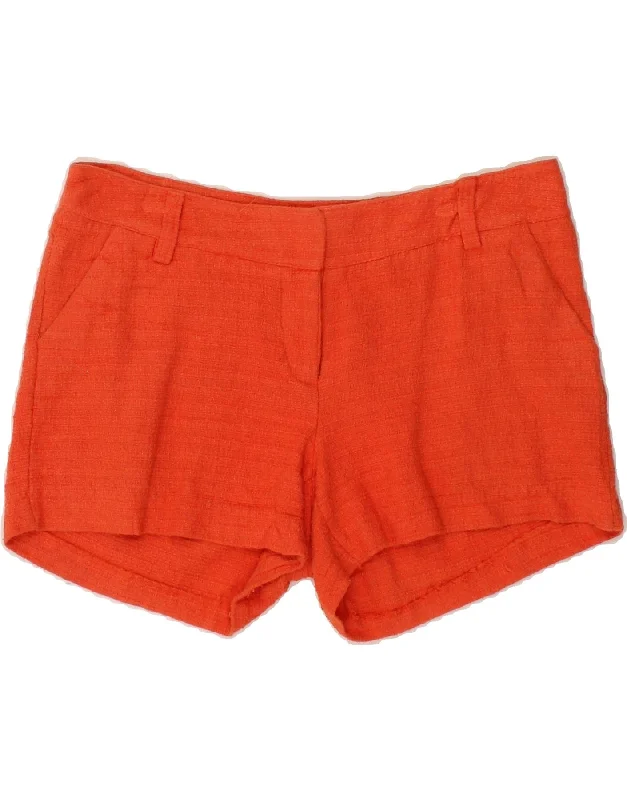 MOSSIMO Womens Chino Shorts US 4 Small W27  Orange Cotton