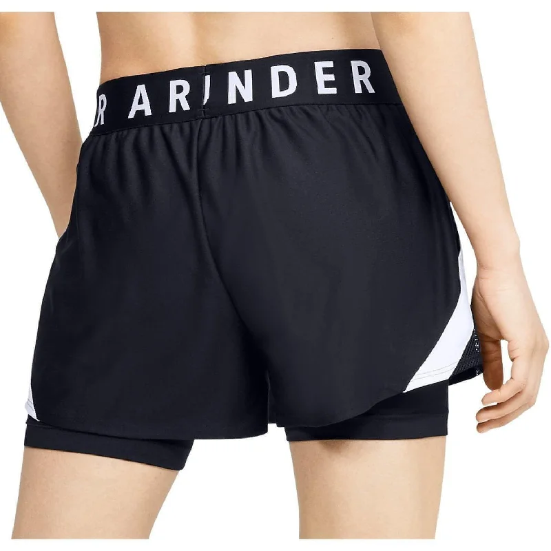 Under Armour Play Up 2 In 1 Womens Running Shorts - Black