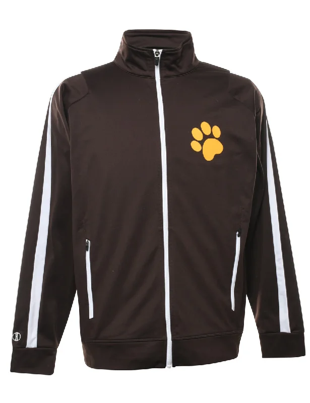 Brown Track Top - M