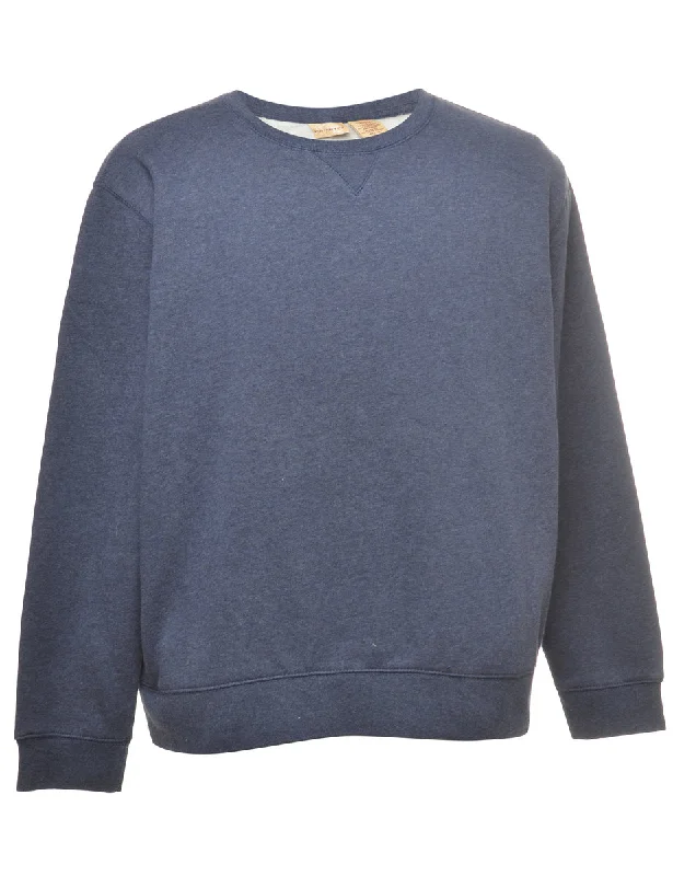 Navy Plain Sweatshirt - XL