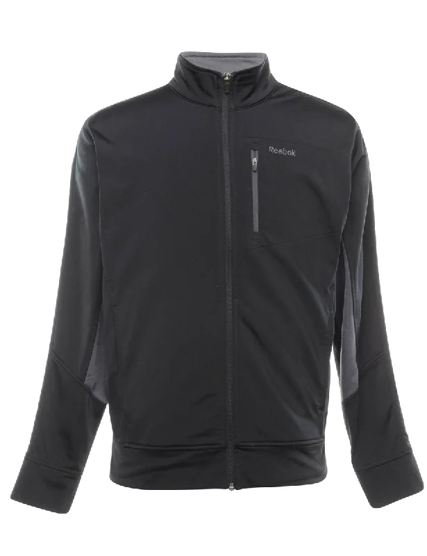 Reebok Black Track Top - M