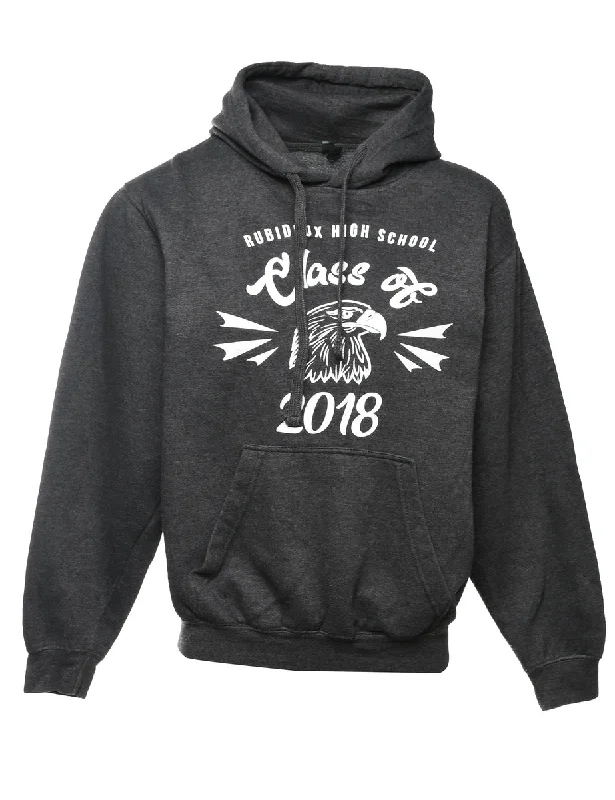 Tultex Rubidoux Class Of 2018 Printed Hoodie - L