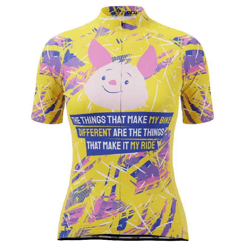 Women's Piglet's Ride Short Sleeve Cycling Jersey