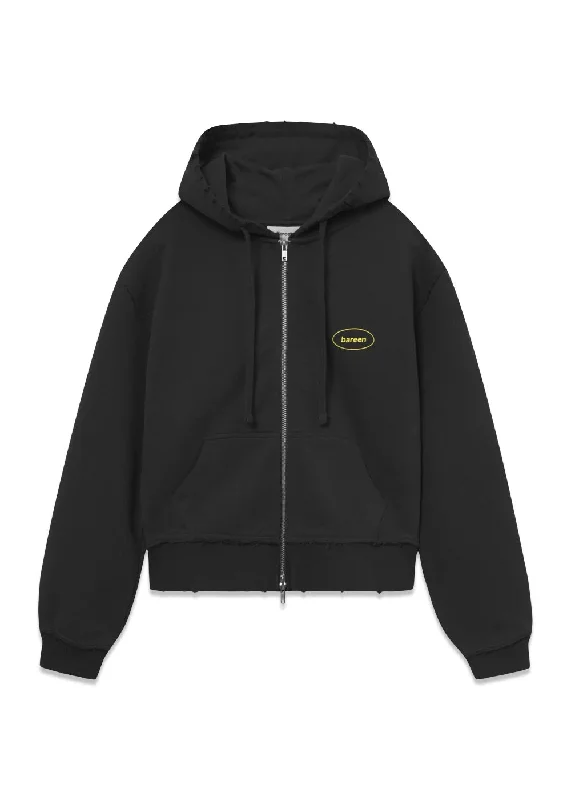 Zip Hoodie, Women - Vintage Black