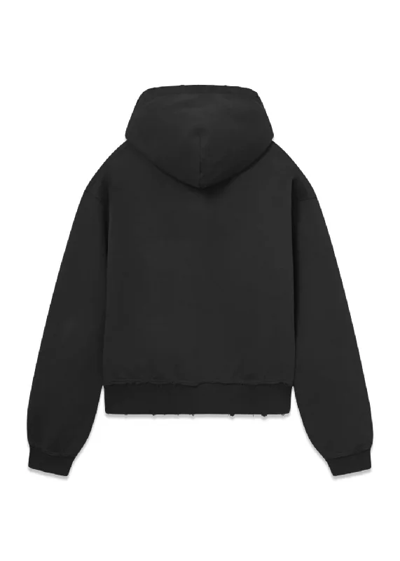 Zip Hoodie, Women - Vintage Black