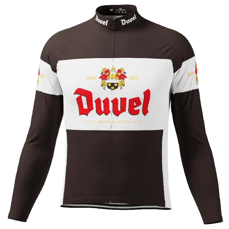 Men's Duvel Black Retro Long Sleeve Cycling Jersey