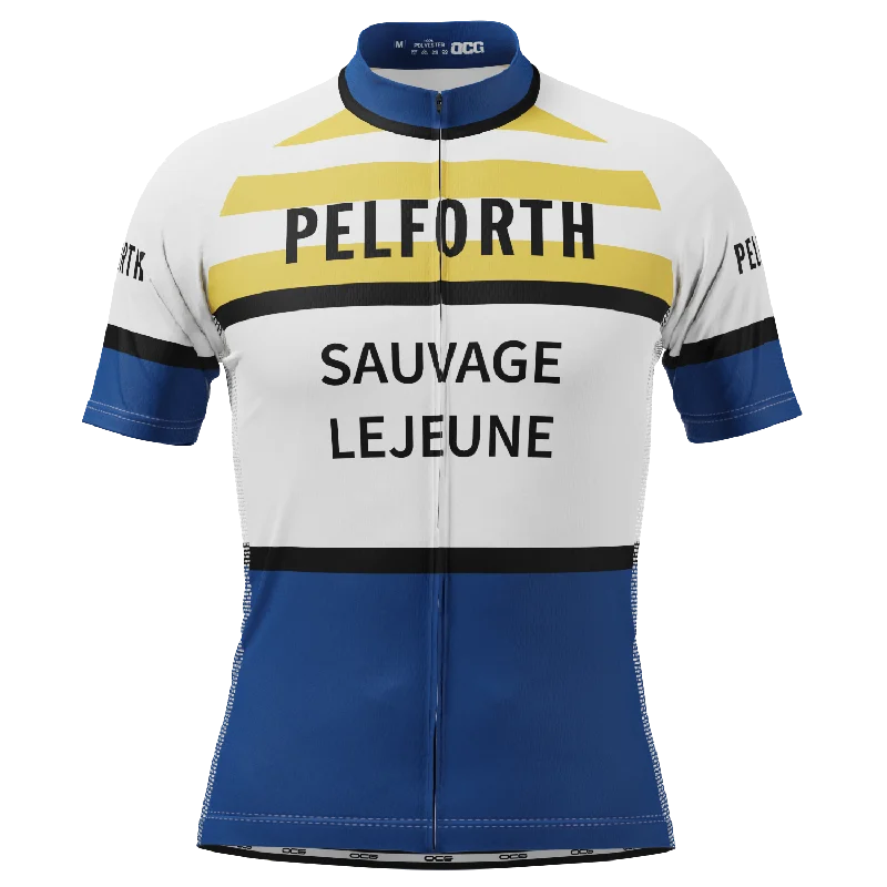 Men's French Pelforth–Sauvage–Lejeune Short Sleeve Cycling Jersey