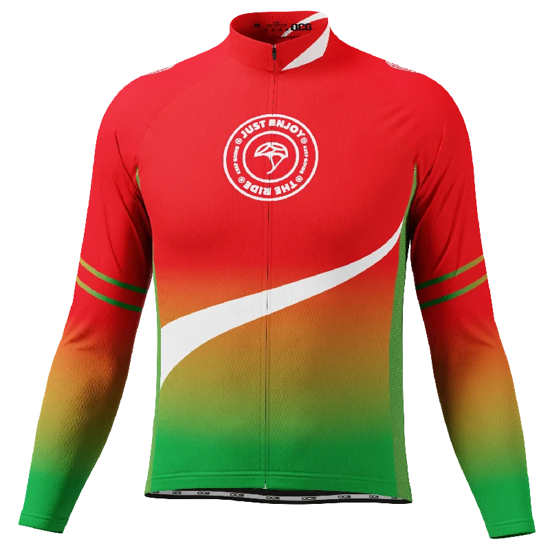 Men's Just Enjoy The Ride Long Sleeve Cycling Jersey