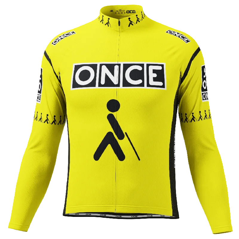 Men's Retro Solo Long Sleeve Cycling Jersey