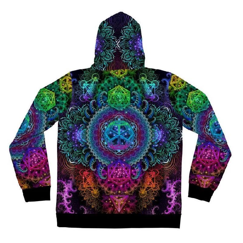 Platonic Mandala V2 Zip Hoodie